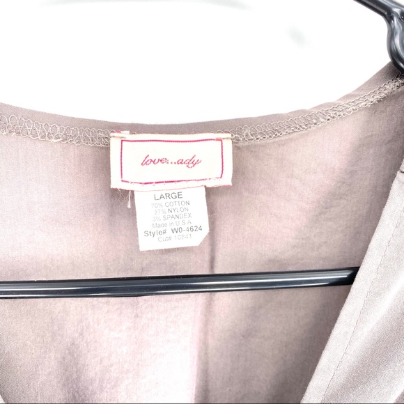 Love Ady Olive Front Zip Sleeve Cuff Dress -Large - Picture 2 of 6